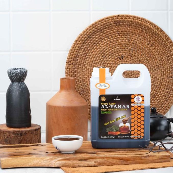 Inikok- Madu Hitam Pahit Al-Yaman 1Kg - Syrup Madu - Honey