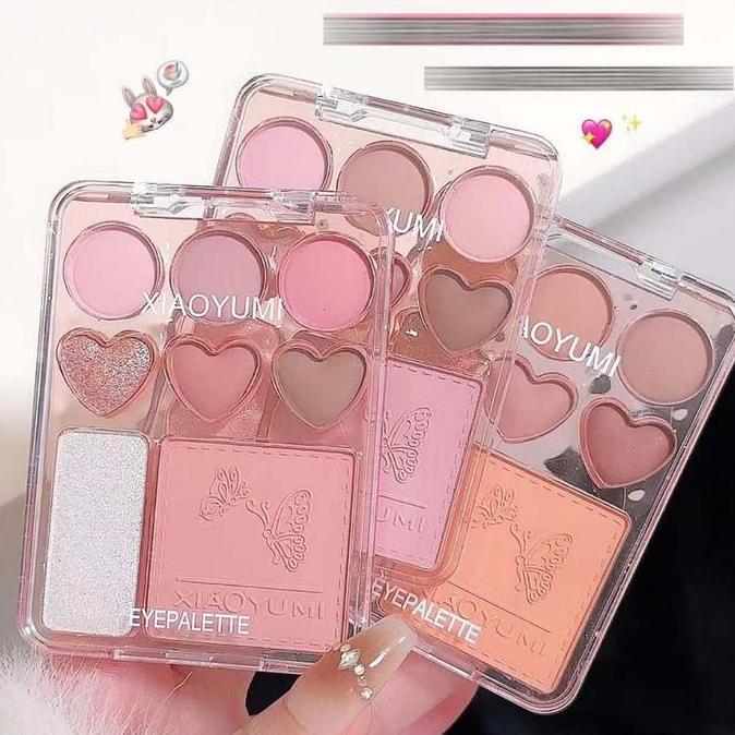 yevasenaru3 - (cod) palet eye shadow hati perona pipi highlighter all-in-one palet eyeshadow hati be