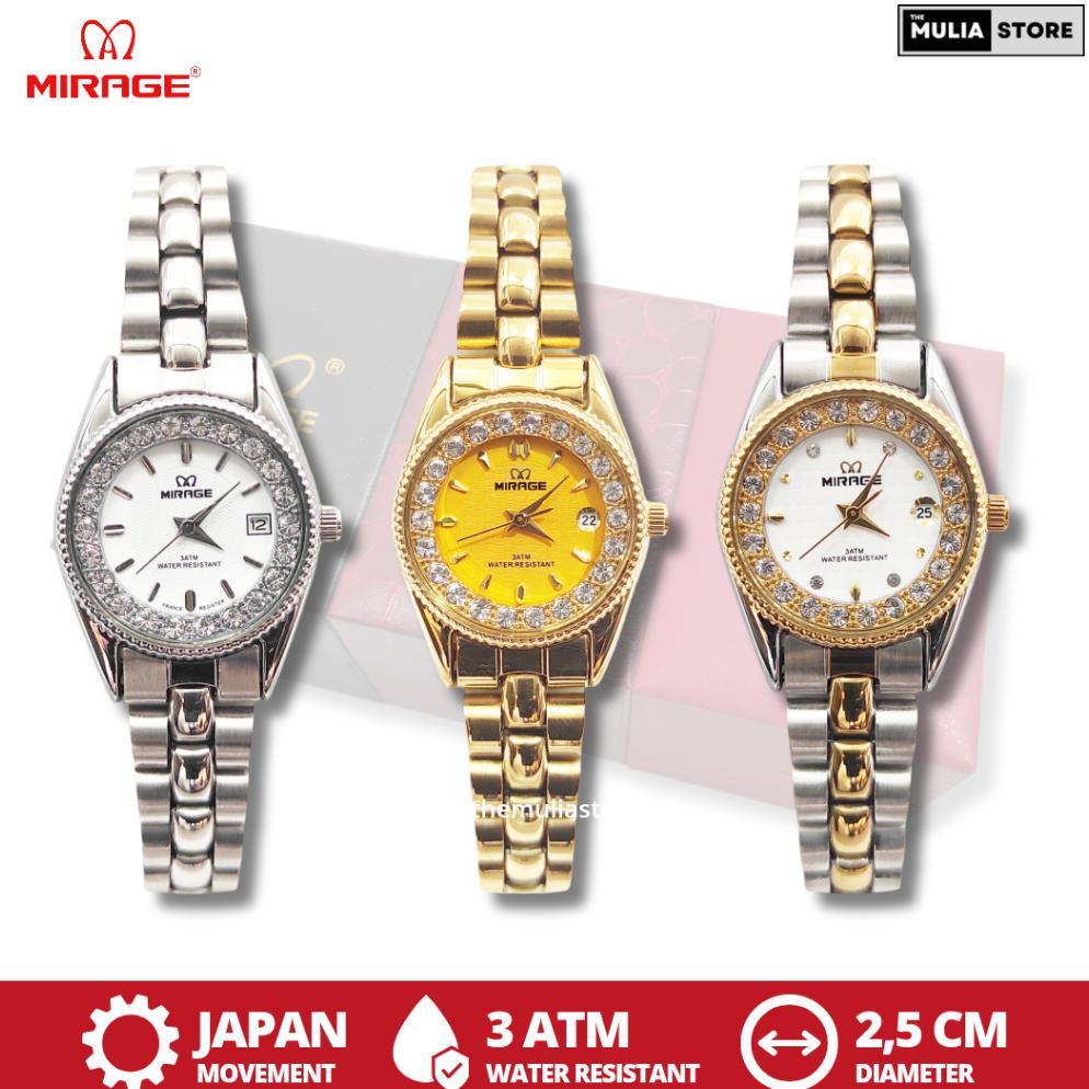 MIRAGE Jam Tangan Wanita Mirage Original 1580 Tanggal Analog