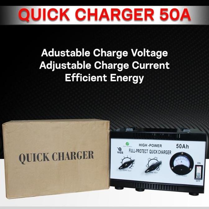 Sale Voz Charger Aki 50A | Charger Aki Mobil |Charger Solar Cell/Battery Charger Voz 50A Original Mu