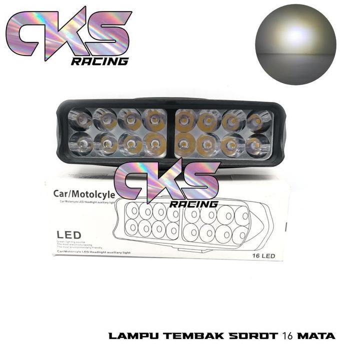 Lampu Tembak Sorot Lampu Led Bar Laser Gun Cree Motor Mobil 16 Mata