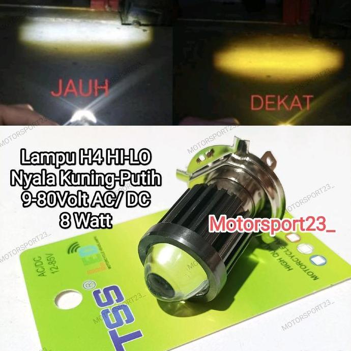 Lampu H4 Depan Lampu Utama H4 Tss Racing Motor Vixion Verza Old Cb150R Klx/Lampu Led H4 Laser Verza 