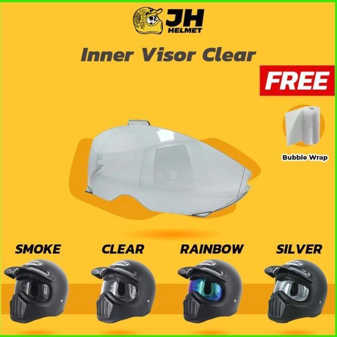 Kaca Inner Visor Silver Helm Cakil HBC | Kaca Helm Cakil