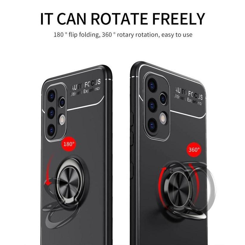 Soft Case AutoFocus Magnetic Ring For Samsung Galaxy A32 4G Versi