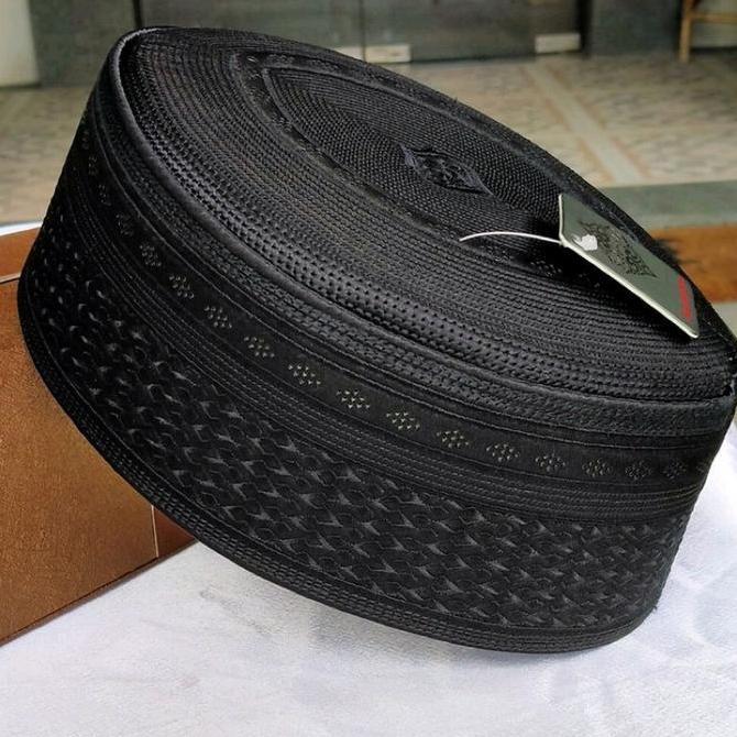 CASHBACK - Peci Sudemala PBH 3502 Songkok Hitam Sudemala Peci Haji Hitam Premium Kopiah Muslim Nyama