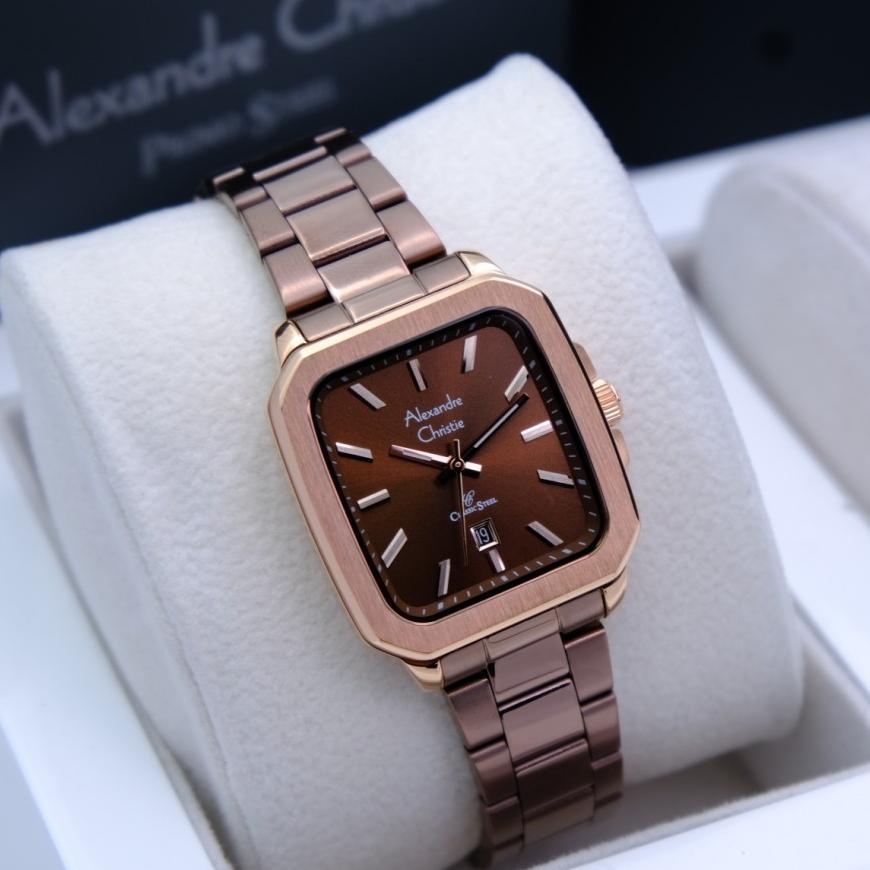 ORIGINAL Jam Tangan Wanita Alexandre Christie AC 8687 / AC8687 / 8700 / 8704 Garansi 1 Tahun - Stain