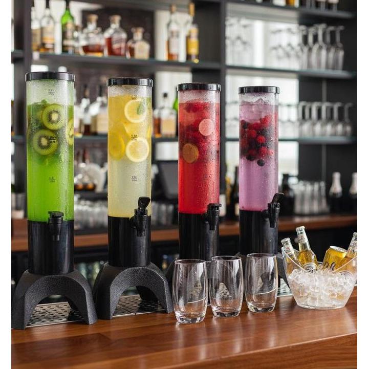 PROMO DISKON - [BERGARANSI] Botol Tower 1,5L Dengan Ice Cube Lampu LED / 1,5 Liter Beer Tower Dispen