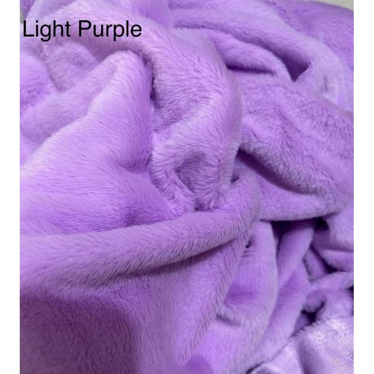 Sora- Kain Bulu Rabbit Fur/ Kain Bulu Kelinci Halus Dan Lembut