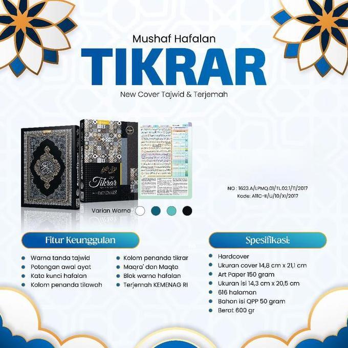Promo Alquran Hafalan Tikrar Kufi A5 Al-Quran Hafalan, Alquran Tikrar Cod