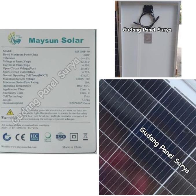 Panel Surya 100WP Poly GH / 100WP Poly Maysun