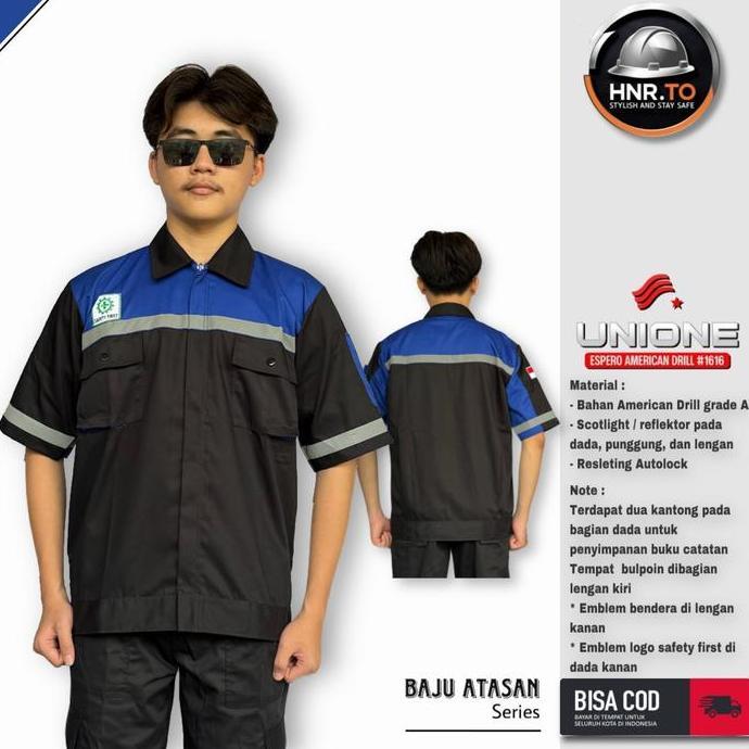 baju wearpack atasan wearpack safety lengan pendek