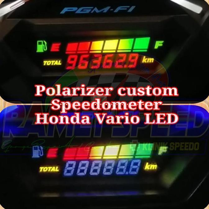 Polarizer custom speedometer Honda Vario LED polaris speedometer honda vario led