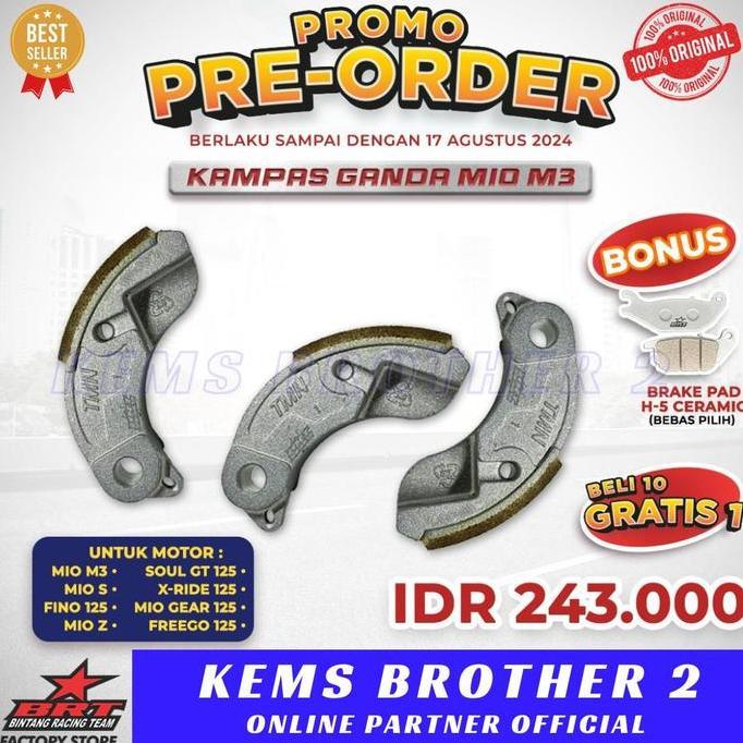 MARTEKNO KAMPAS GANDA BRT MIO M3 FINO 125 MIO Z SOUL GT X RIDE FREEGO 125