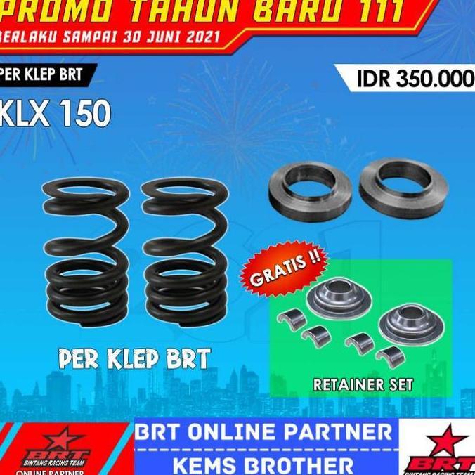 MARTEKNO PER KLEP BRT KLX PLUS RETAINER KLEP DAN GANJELAN Motor