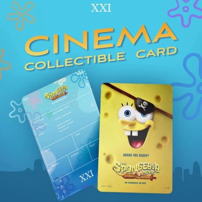 Ready Official The Spongebob Movie Collectible Card, Cinema XXI