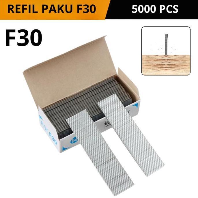 GAMYPAR Refil Staples F30 Air Nailer Mesin Paku Tembak Kayu 5000 Pcs