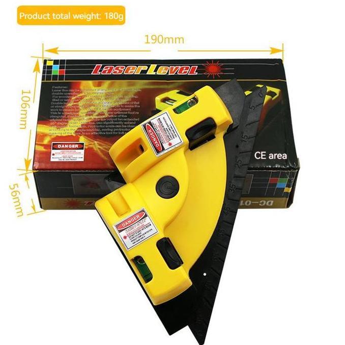 GAMYPAR Laser siku laser level sudut siku keramik laser dc-01 laser square waterpass pengukur kemiri