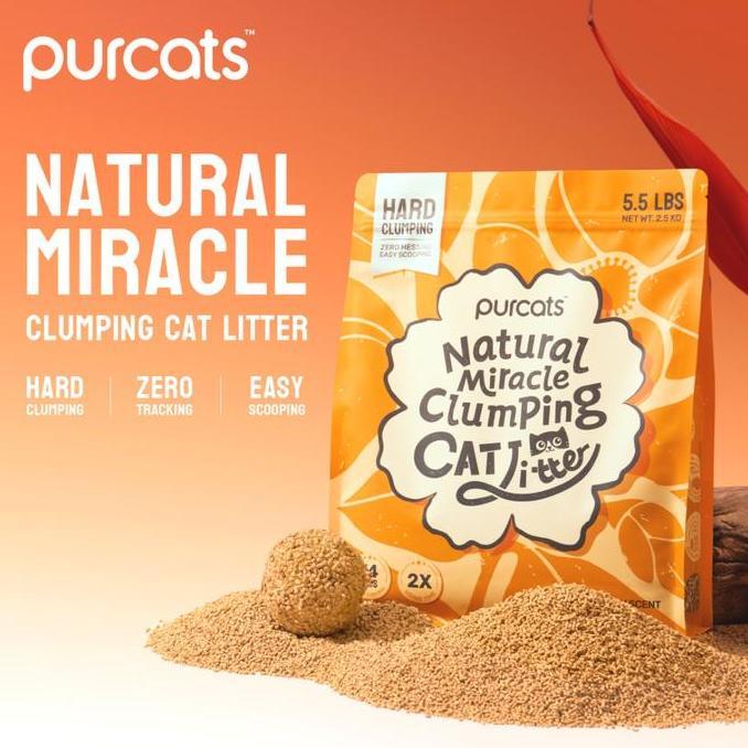 cature - natural miracle clumping cat litter earl grey scent