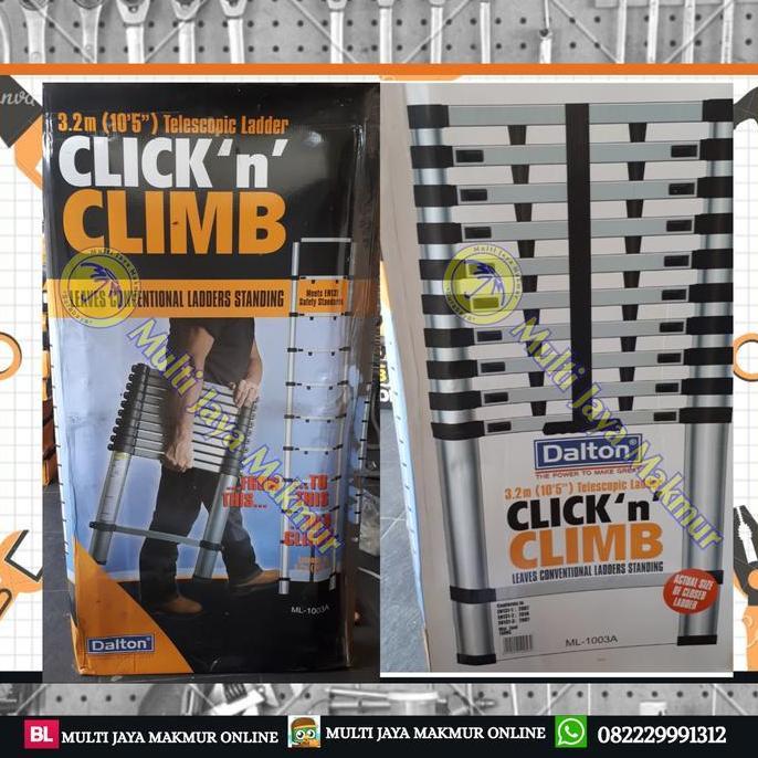 GAMYPAR TANGGA ALUMUNIUM TELESCOPIC 3,2M DALTON TANGGA TELKOM