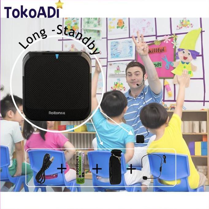 MABUROO Speaker Pinggang Waistband Plus Mic Headset Guru Tour Guide Pidato Speaker Pinggang