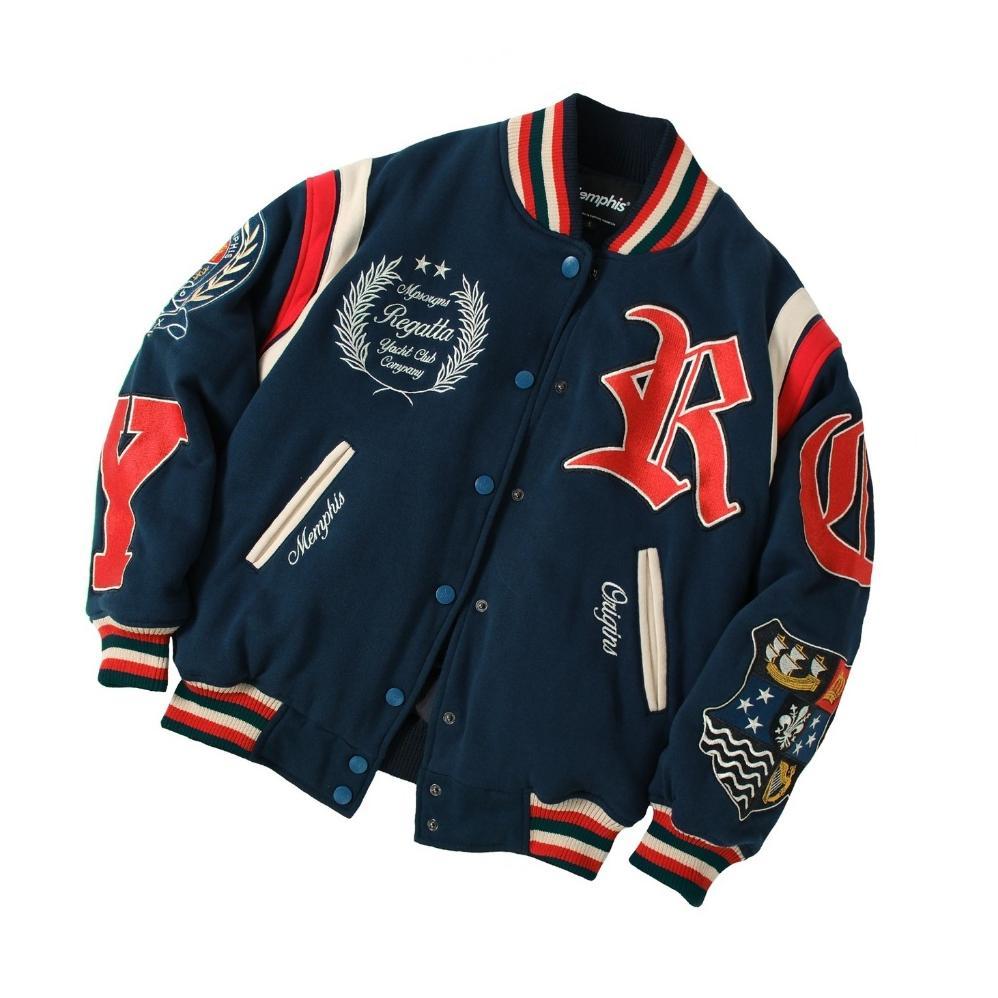 TERMURAH Varsity Jacket Regatta Limited Edition - Navy Blue, S-XXXL