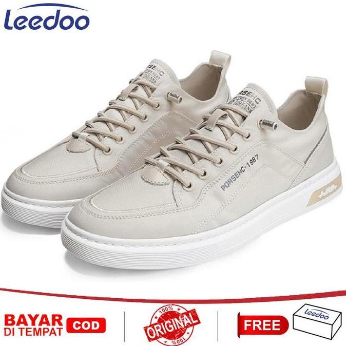 Leedoo Sepatu Sneakers Pria Sepatu Formal Running Shoes Sepatu Tali Pria Casual Sepatu MC116