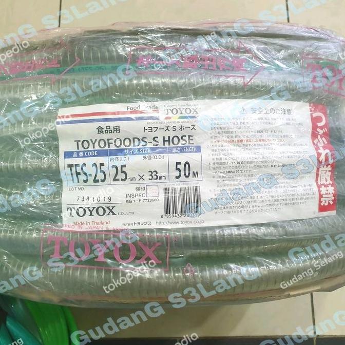 Selang Kawat Spiral TOYOX uk 1in TOYOFOOD-S Spring Foodgrade Makanan