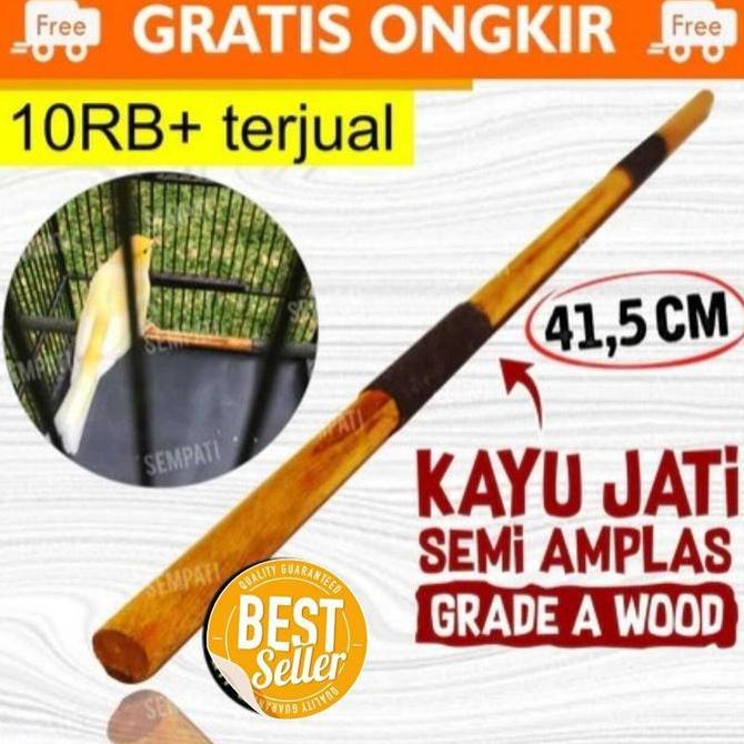 TANGKRINGAN SANGKAR BURUNG KENARI KAYU JATI PREMIUM QUALITY murah