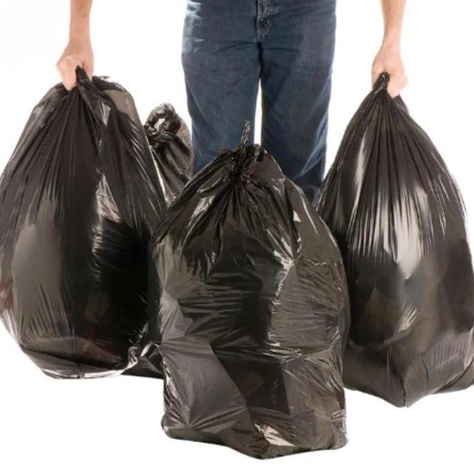 Plastik Sampah Hitam Jumbo / Kantong Sampah Besar / Plastik Packing Besar / Kantong Sampah Hitam