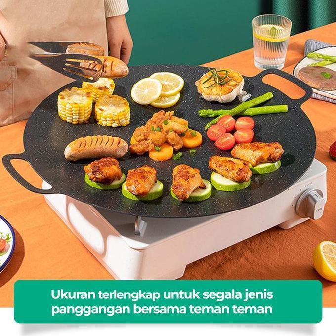 WAJAN KONDUKSI SERBAGUNA PANCI TEFLON MULTI GRILL PAN TEFLON BBQ TEFLON BAKAR BAKAR / Panggangan BBQ