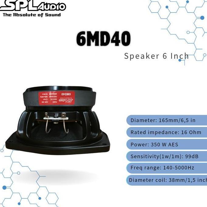 SPL AUDIO SPEAKER 6,5 INCH 6MD40