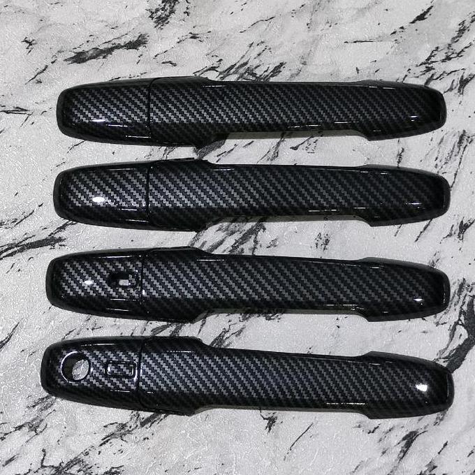 PROMO COVER HANDLE PINTU MOBIL TOYOTA AGYA 2023 CARBON