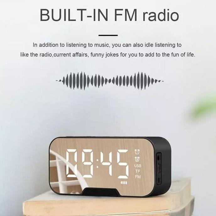 Digital Clock with Bluetooth Speaker Alarm / Jam Digital Bluetooth
