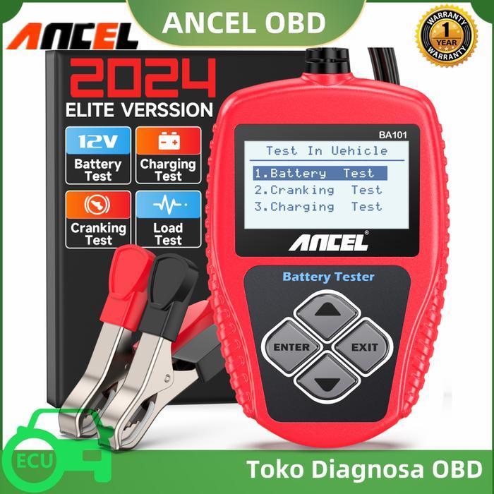 Ancel Ba101 12V Alat Cek Aki Mobil Motor Test Battery Accu Volt Tester Original Dan Terpercaya
