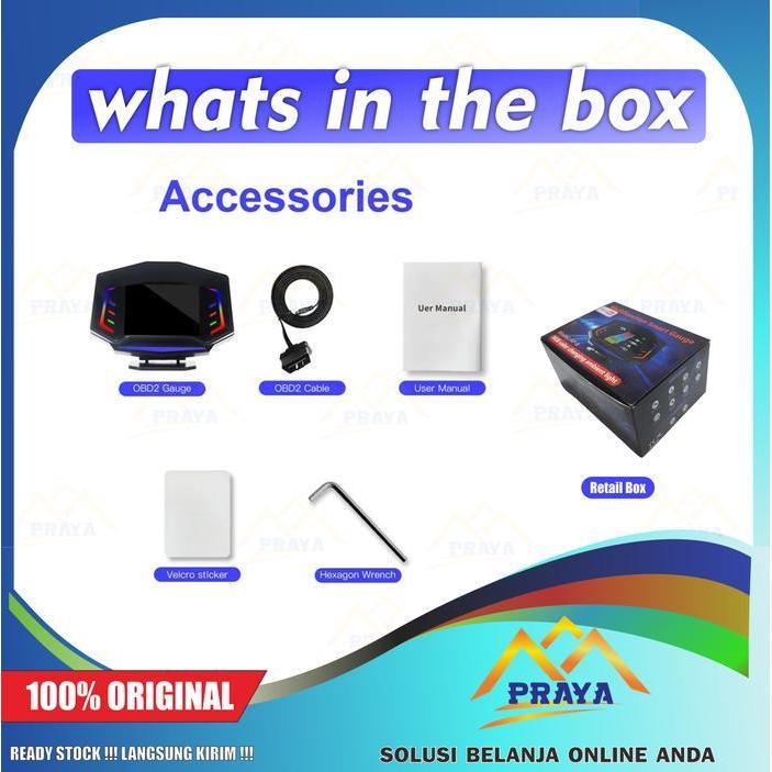 Ap8 Obd Gps Hud Car Display Ap-8 Monitor Automatic Obd2 Gauge Car Original Dan Terpercaya