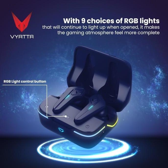 VYATTA AIRBOOM NITRO ALPHA TWS BLUETOOTH HEADSET EARPHONE GAMING G