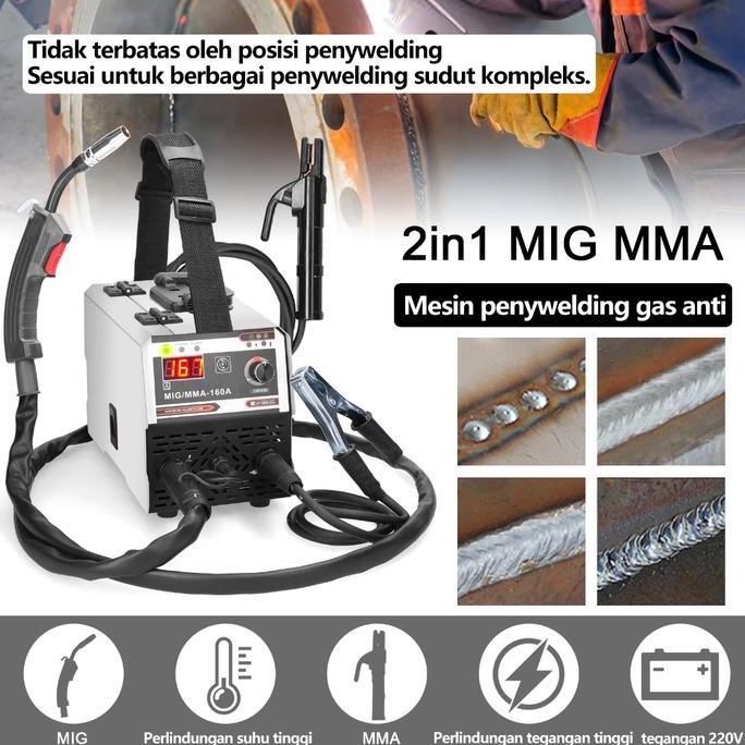 Promo Reaim Mig-200 Mesin Las Inverter Mesin Las Mesin Trafo Las /Welding Mig 120A 600 Watt Mesin La