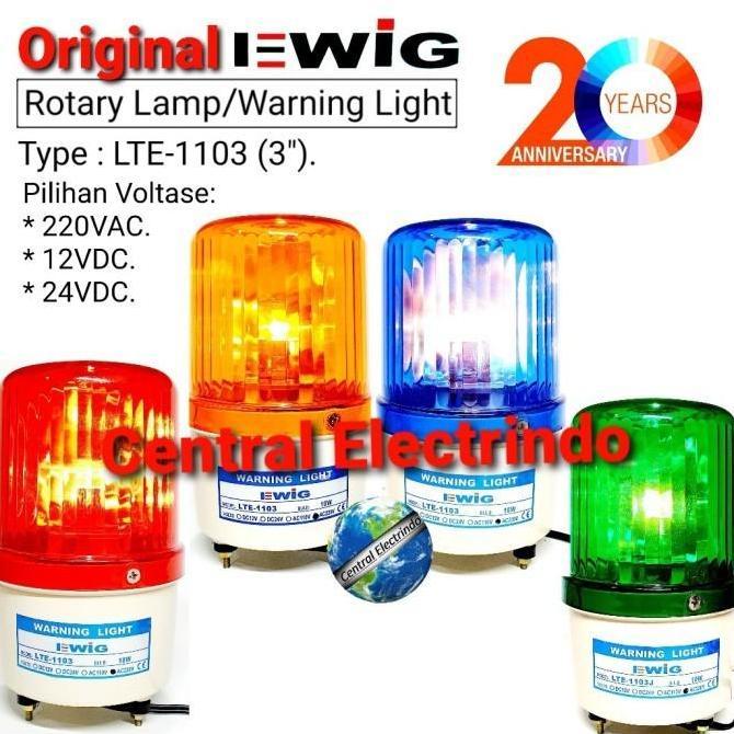Warning Light/Rotary Lamp Ewig Lte1103 (3")