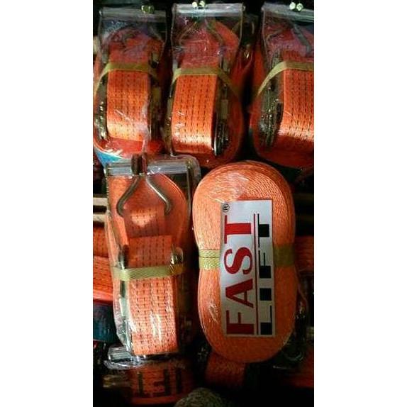 Rachet Lashing Track Belt Tali Kretek Cargo Lashing 4 Ton 12 meter
