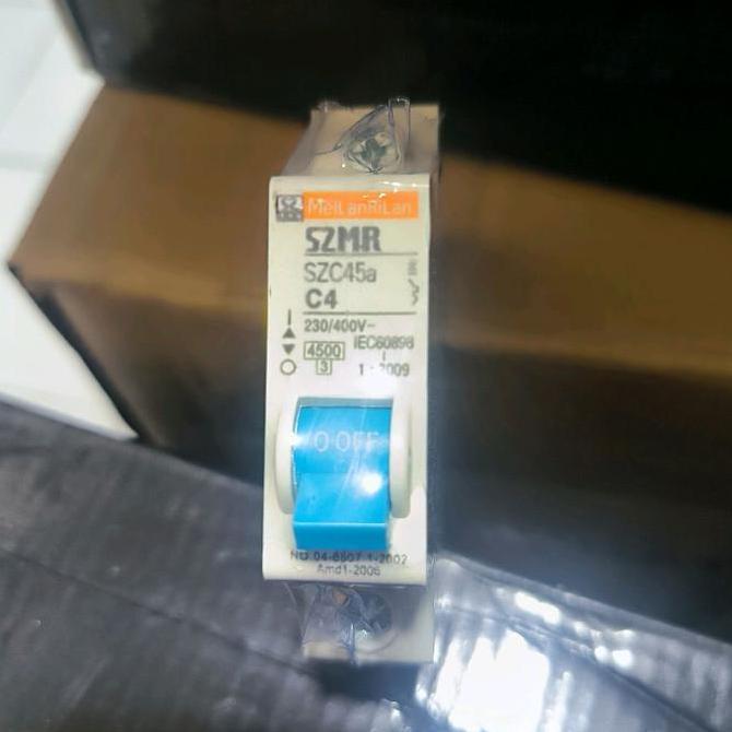 Promo Mcb Szmr Sz C45A 1P 1 Phase Miniature Circuit Breaker 2A 4A 6A 10A 16A 20A 25A 32A 40A Meilan 