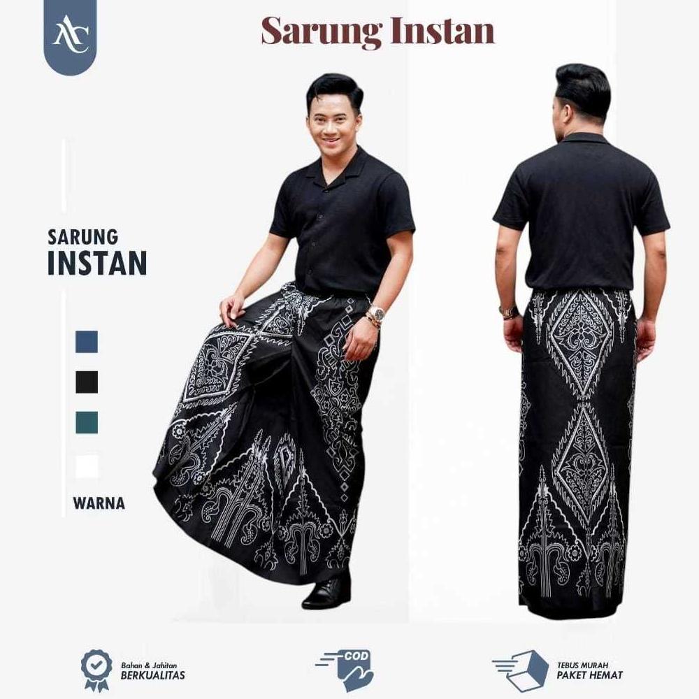 Terlaris Sarung Instan Dewasa Santri/Santriwati  Sarung Instan Pria Dewasa  Sarung Batik Pria Dewasa