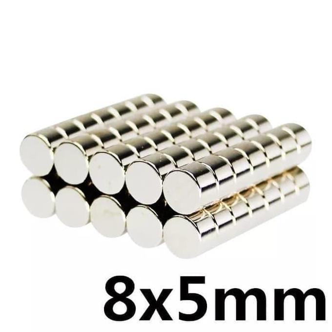 Magnet Neodymium Bulat Ketebalan 4mm dan 5mm
