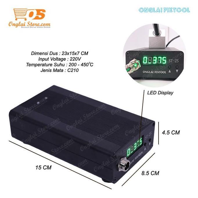 Promo Solder Station / Soldering Iron Onglai Fixtool St-2S (C210) Original Cod