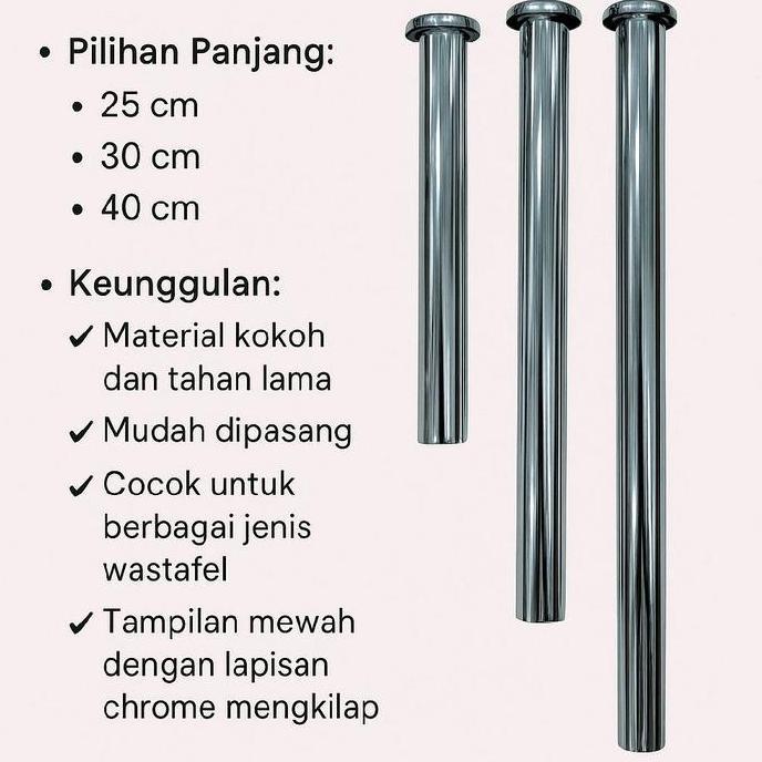 pipa sifon wastafel panjang/pipa sipon angsa
