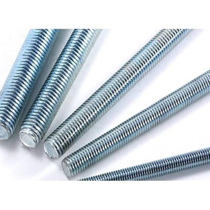 AS DRAT M6 GALVANIS / LONG DRAT M6 PUTIH / STUD BOLT M6 PUTIH