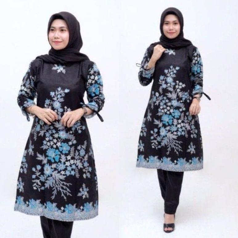 Atasan Batik Wanita Jumbo Ld 130 / Tunik Jumbo Ld 130 Terbaru 2022 / Batik Tunik / Atasan Tunik / Ba