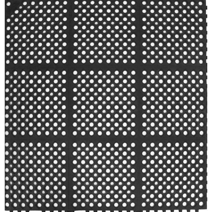 Rubber Drainage Mat / Karpet Karet Drainase [Black] "Hercules