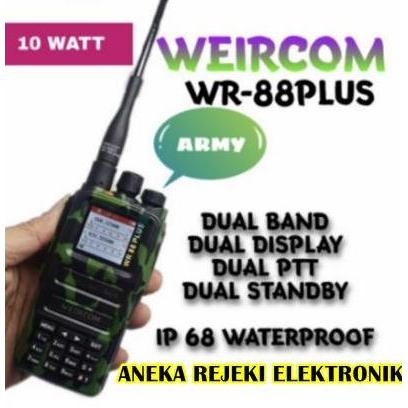 Grosir Ht Weircom Wr88 Plus Waterproof Ht Anti Air Weircom Wr 88 Plus - Army