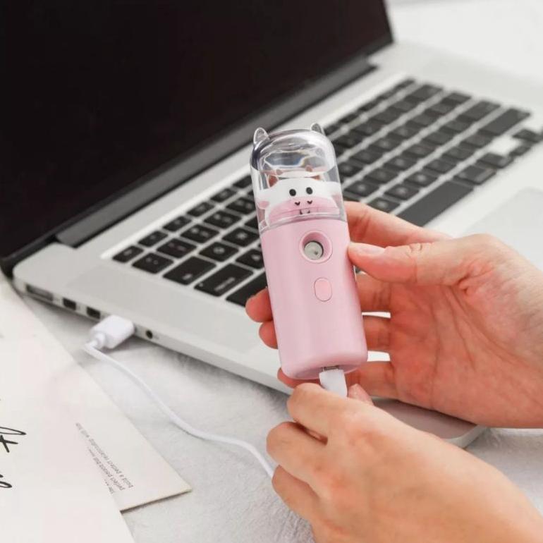 HOT PRODUCT [LAGI PROMO] [COD READY] Mini Nano Spray ,Mini Facial Humidifier Mist Machine Recharge S