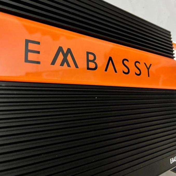 Grosir Power Mobil 4 Channel Embassy Ea-450 & Power Embassy Em 4500.4 Power Amplifier 4 Channel